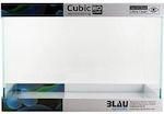 Blau Aquaristic Cubic Aquascasping Fish Aquarium Capacity 80lt with Filter and 62x36x36cm.