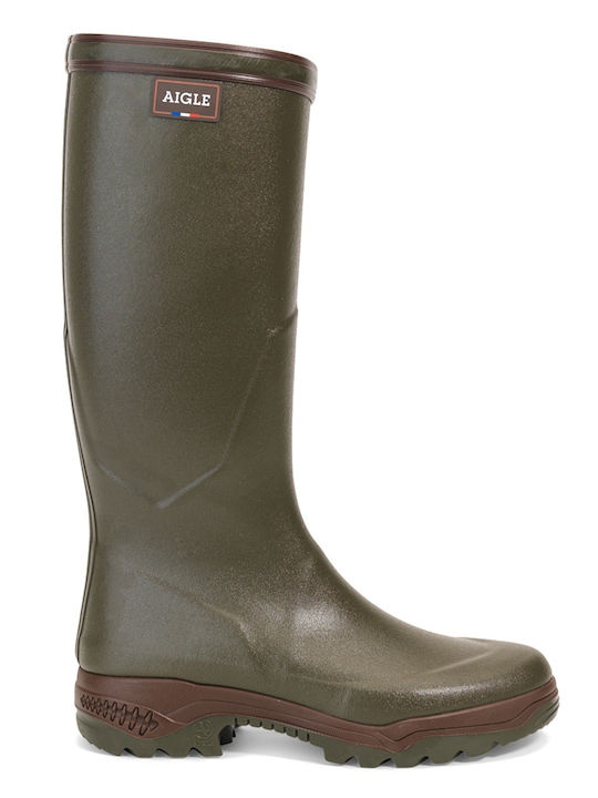 Aigle Parcours 2 Hunting Wellingtons in Khaki c...