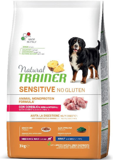 Natural Trainer Adult Sensitive 12kg Trockenfutter für erwachsene Hunde mit Kaninchen