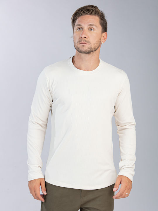 Restart Herren Shirt Langarm Beige