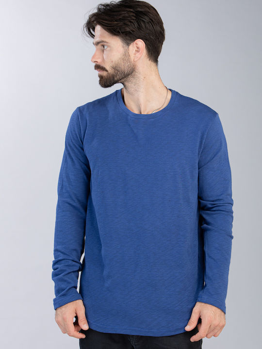 Restart Herren Shirt Langarm Blau