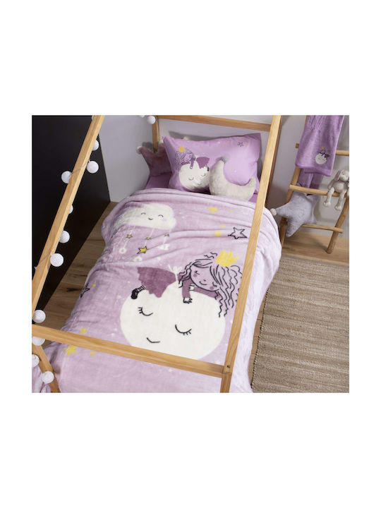 Nef-Nef Kids Blanket Magic On The Moon 160x220cm Lilac