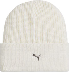 PUMA Classics Beanie Unisex Σκούφος Πλεκτός σε Λευκό χρώμα
