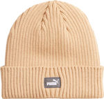 PUMA Beanie Unisex Beanie Knitted in Beige color