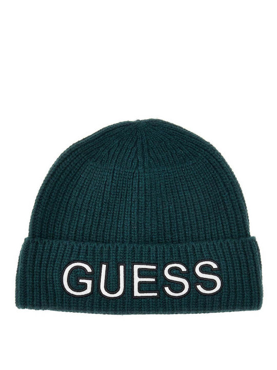 Guess Knitted Beanie Cap Green