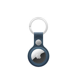 Apple Finewoven Key Ring Калъф за ключодържател Кожа за AirTag Тихоокеанско синьо