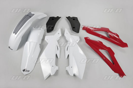 UFO Motorcycle Plastic Set for Honda CR 125 for Husqvarna WR for Yamaha WR 250 White 1pcs