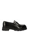 Aligrey Leather Women's Moccasins in Black Color