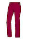 Northfinder Softshell Γυναικείο Μακρύ Παντελόνι Πεζοπορίας Κόκκινο