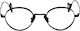 Eyepetizer Alamillo Metal Eyeglass Frame Black ALAMILLO-C.6-47