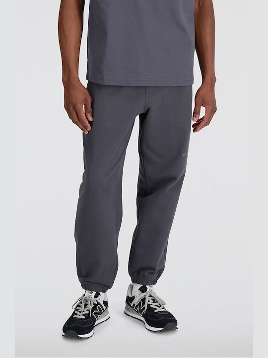 New Balance Men's Fleece Sweatpants with Rubber Gray