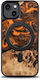 Bewood Wood And Resin Back Cover Σιλικόνης Πορτοκαλί (iPhone 15 Plus)