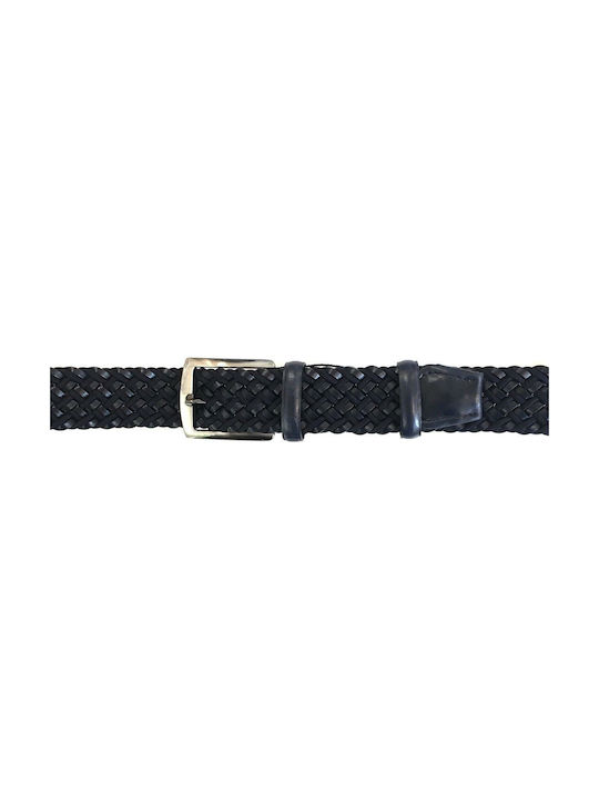 Men's Knitted Belt Navy Blue