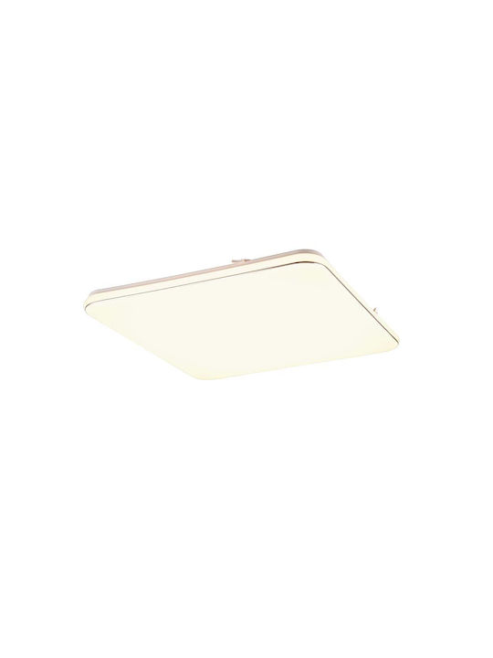 Trio Lighting Πλαστική Πλαφονιέρα Οροφής σε Λευκό χρώμα