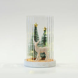 Illuminated Snow Globe with Reindeer