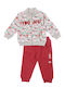 Yours Kids Sweatpants Set Burgundy 2pcs