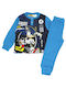 Sega Set Top & Bottom Kids Cotton Pyjamas Blue