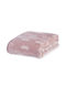Nef-Nef Homeware Blanket Cot Clouds Velvet Pink Pink 100x140cm