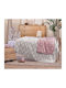 Nef-Nef Homeware Одеяло Детски пелени за пелени Clouds Велур Сив 75x100см.