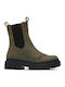 Rowan Boot Δερμάτινα Γυναικεία Μποτάκια Χακί