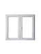 Koemmerling Aufklappbar Fenster PVC Schallisoliert B130xH110cm