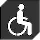 Roline WC-Schild Behinderte 12.5x10cm 467