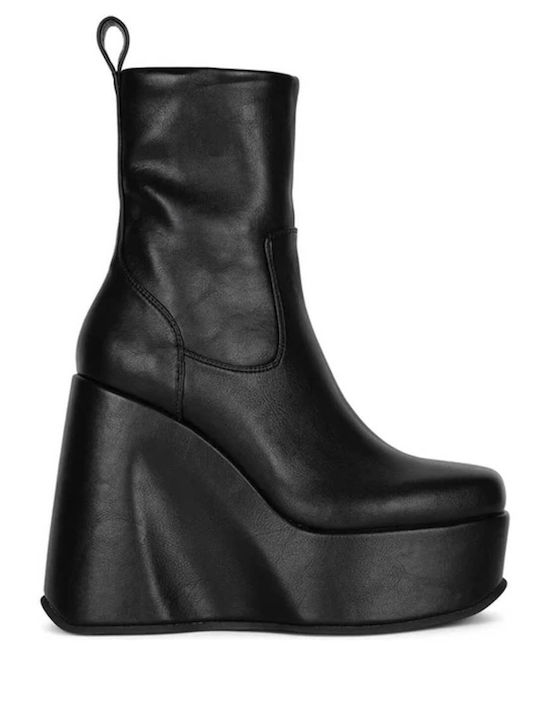 Jeffrey Campbell Big-block Women's Platform Boots Black