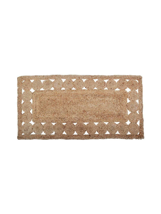 Ankor Rug Rectangular Summer from Jute Brown