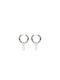 Azade Earrings Hoops with Pearls