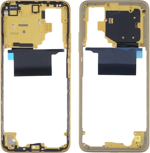 Middle Frame Yellow for Poco M4 Pro