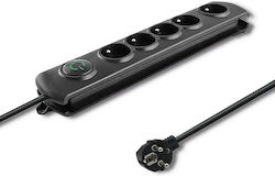 Qoltec Power Strip 5 Sockets with Cable 3m