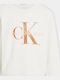 Kinderhemd Langarm Weiß Monogram