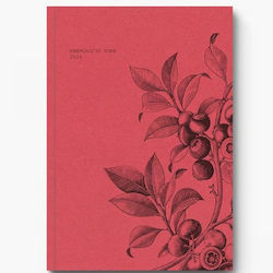 adBook Daily Agenda 2024 Red 17x25cm