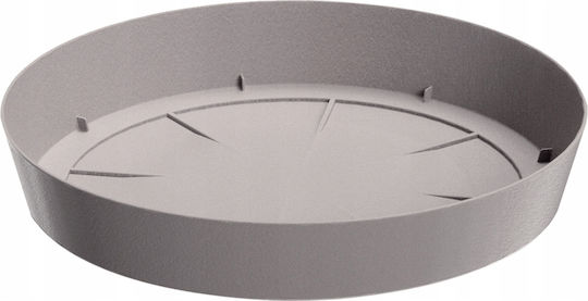 Prosperplast PPLF305 Πιάτο Γλάστρας Πλαστικό Stone Grey 30.5x30.5εκ. PPLF305-405U