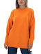Tailor Made Knitwear Damen Langarm Pullover Orange