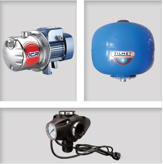 Zilmet 303090 Μονοφασικό Πιεστικό Συγκρότημα Νερού με Δοχείο 24 Λίτρων 1hp