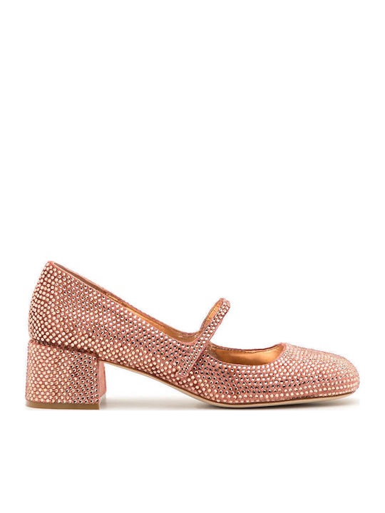 Jeffrey Campbell Pink Heels with Strap Regal