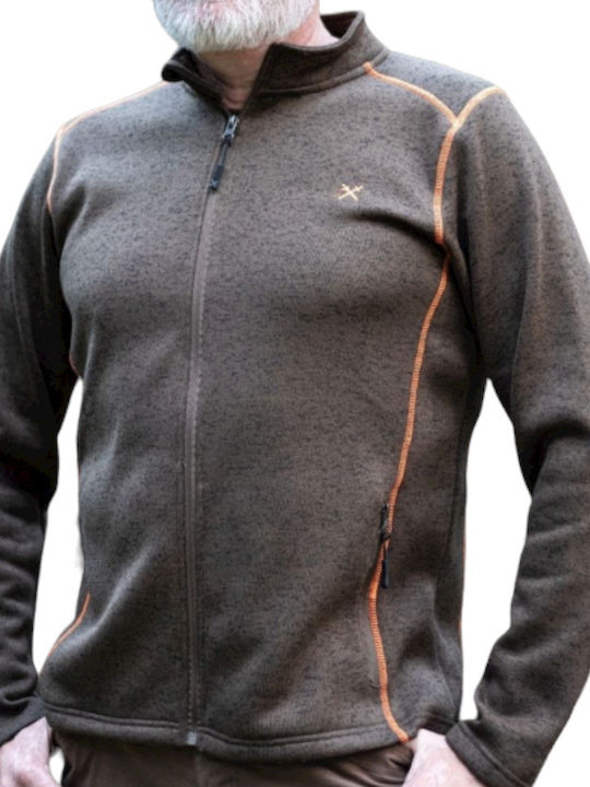 VikinX Ζακέτα Fleece Καφέ VikinX Ζακέτα Fleece Καφέ