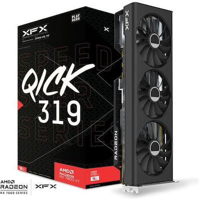 XFX Radeon RX 7800 XT 16GB GDDR6 Speedster QICK 319 Core Edition Placă Grafică