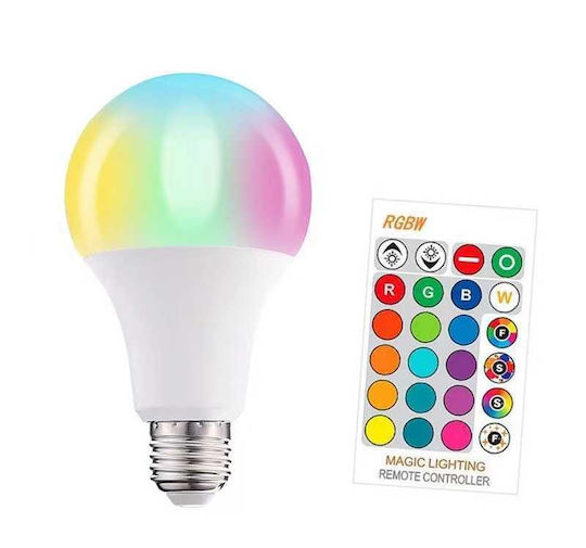 Умна LED Лампа 5W за Цокъл E27 и Форма A60 RGB 850лм