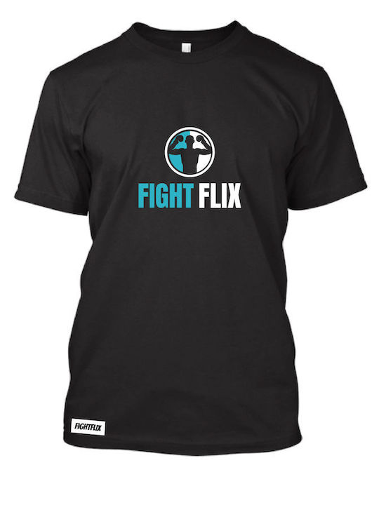 FightFlix T-shirt Μαύρο