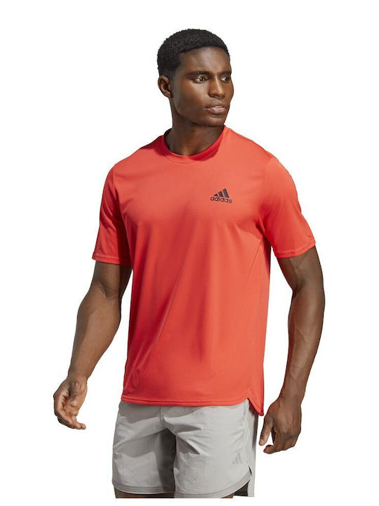 Adidas Herren Sport T-Shirt Kurzarm Orange