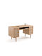 Schreibtisch Holz Oaks Ratan 140x60x77.5cm