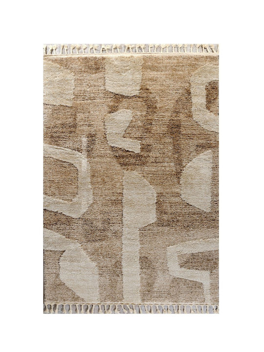 Tzikas Carpets Dolce 62564-070 Lucrat manual Covor Rectangular cu franjuri Bej