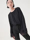 Women's Blouse Long Sleeve Black