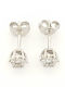 Metrongold Earrings made of White Gold with Diamond