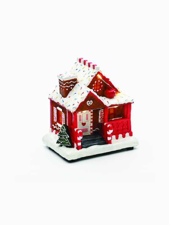 Aca Illuminated Christmas Decorative House with Music White