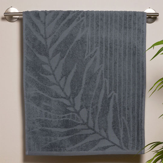 Kentia Hand Towel Stylish Pianta 30x50cm Dark Grey Weight 500gr/m²