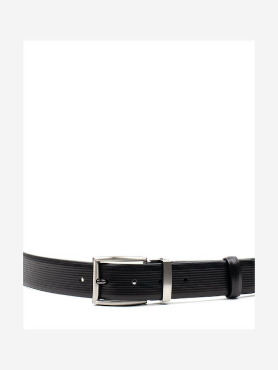 Oak Beltmakers Men's Belt Leather Black
