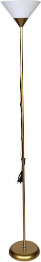Keskor Stehleuchte H174xB24cm. mit Fassung für Lampe E27 Gold